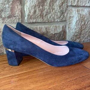 Kate Spade Navy Suede Delores Too Pumps Heels 9M